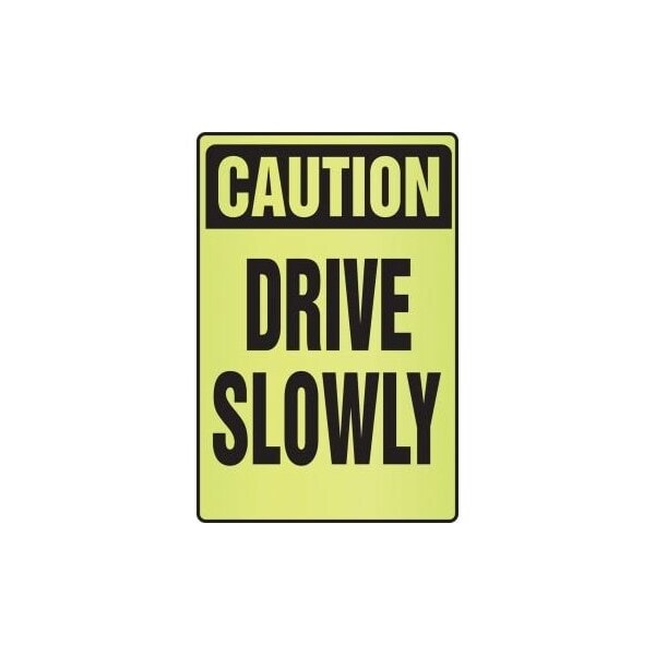 Accuform OSHA CAUTION FLUORESCENT ALERT SIGN PSA323 PSA323 - main